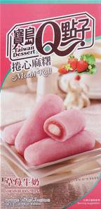 **** Q MOCHI Milk Roll Strawberry Flv