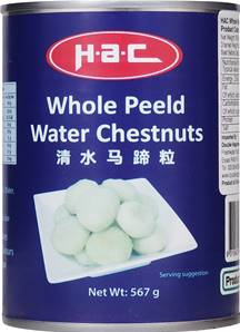 **** HAC Whole Water Chestnuts 567g