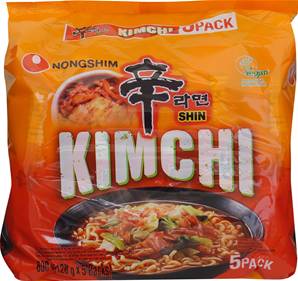 **** NONGSHIM Kimchi Ramyun Noodles 5x120g