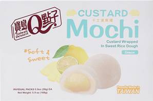 **** Q Custard Mochi Lemon Flavour