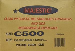 CL MAJESTIC Plastic Containers & Lids C500