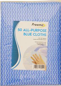 **** PREEMA All Purpose Blue Cloths