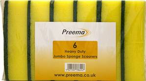 **** PREEMA H Duty Jumbo Sponge Scourers