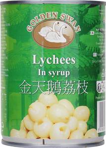 **** GOLDEN SWAN Lychee in Syrup 567g