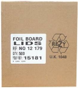 No.12 HP Thick Poly Board Lids NO12HP