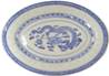 **** CL RICE PATTERN 9in Oval Platter AB