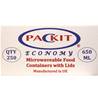 PACKIT C650 Economy Microwave Conts & Lids