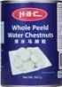 **** HAC Whole Water Chestnuts 567g