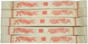 **** Printed White Chopsticks Envelopes