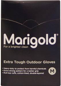 **** MARIGOLD Medium Outdoor Gloves( Black