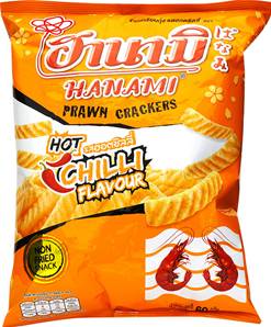 **** HANANI Prawn Crackers Hot Chilli Flav