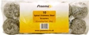 **** PREEMA Spiral S-Steel Scourers (60g)